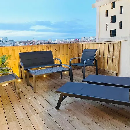 Honore - Rooftop Avec Vue - T3 Atypique Centre Vieux Port Proche Opera Apartment Marseille