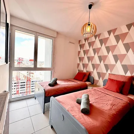 Duplex - Vue Exceptionnelle - Quartier Euromed-avec Box Апартаменты Марсель