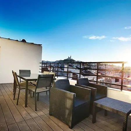 Superbe Grande Terrasse Vue Notre Dame * Marseille