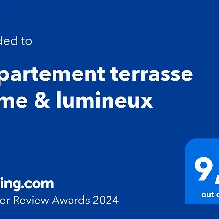 Apartment Terrasse - Hyper Centre - 2 - Parking Gratuit - Calme & Lumineux - Arrivee Autonome *