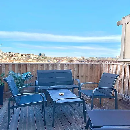 Honore - Rooftop Avec Vue - T3 Atypique Centre Vieux Port Proche Opera Apartment Marseille
