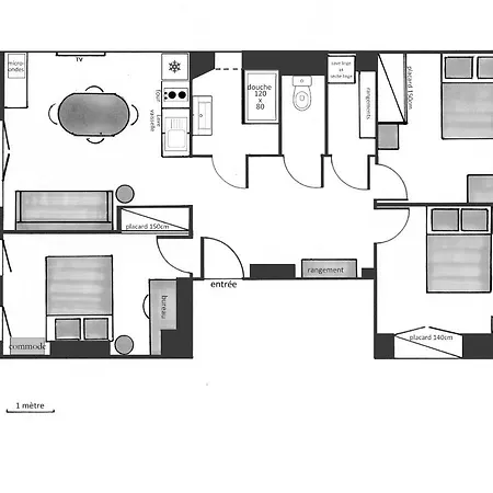 Confortable T4 Proche St-charles Апартаменты Марсель