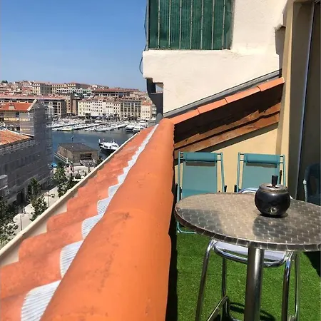 Loft Moderne Vue Vieux Port Terrasse Rooftop *