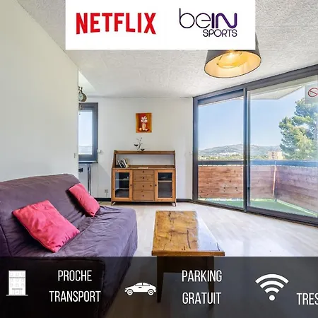 Appart N Suites: 1 Chambre Et Sejour Au Calme+ Parking+ Netflix *