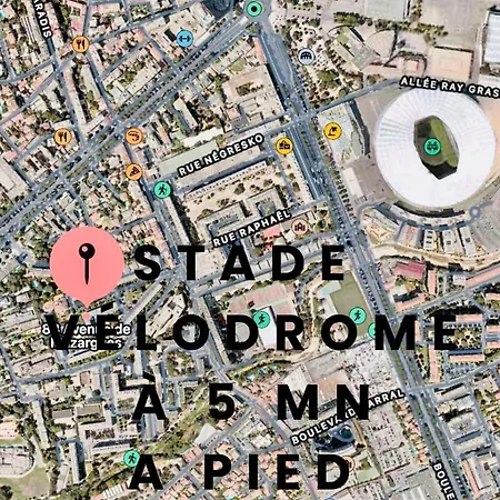 Cosy Flat Au Velodrome & Parc Chanot, Prado Apartment