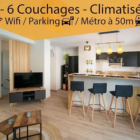 Apartment Fully Equipped With Parking 6 Beds