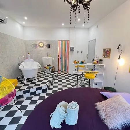 La Popart - Baignoire - Lit Rond Apartment Marseille