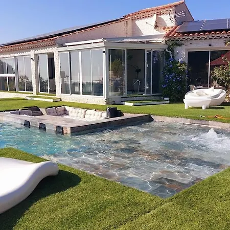Villa Fabuleuse -7 -14 Pers Avec Grande Piscine 2 Jacuzzis