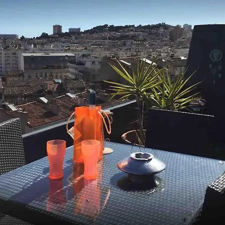 Apartment T2 Roof Top Full Center Parking Prive Marseille