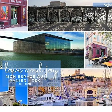 T2 Avec Cour Privee Au Coeur Du Panier- Vieux Port Marseille