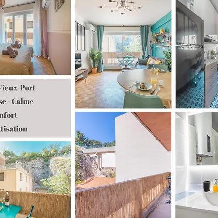 Apartment Divine Idylle Vieux-port Terrasse Clim