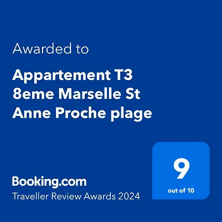 Apartment T3 72m2 Marselle St Anne Borely Proche *