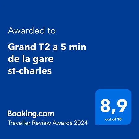 Grand T2 Climatise A 5 Min De La Gare St-charles - Vieux Port Marsylia