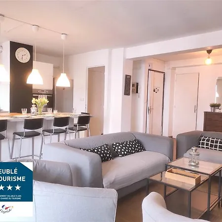 Apartment Standing, 3 Chambres, Clim Et Garage Priv Proche Panier Et Terrasses Port Marseille