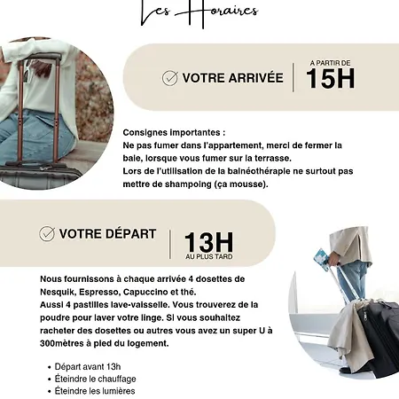 T3 Spacieux Et Paisible Avec Deux Places Parking Proche Vieux Port 公寓