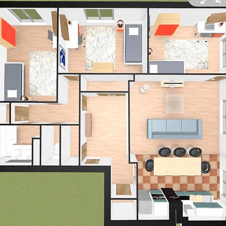Standing, 3 Chambres, Clim Et Garage Priv Proche Panier Et Terrasses Port Apartment