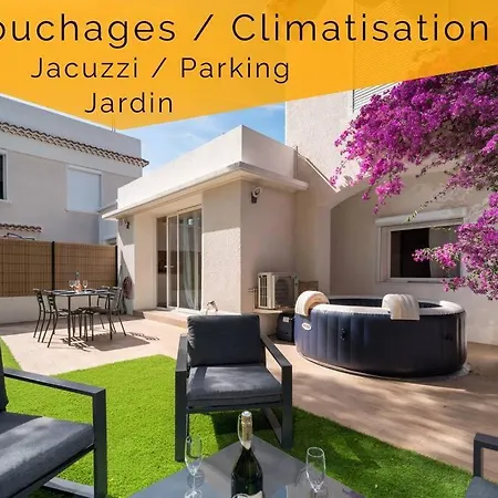 Le Bougainvillier-jacuzzi Jardin Clim Wifi Parking Apartment