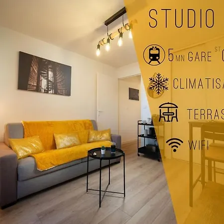 Apartment Climatise Terrasse Parking Gare St Charles