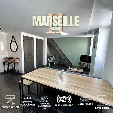 Mood Ii - Centre - Calme - Duplex - 5 Couchages - Cuisine Complete *