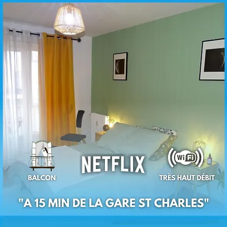 Le Letizia-wifi-netflix-balcon-friche Belle De Mai Urban Nestconciergerie