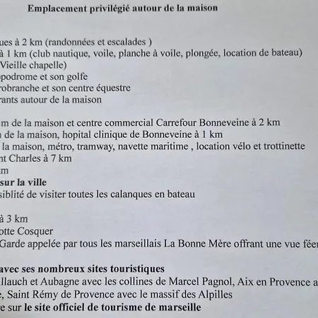 Maison Plages Et Calanques 6 Personnes * 马赛