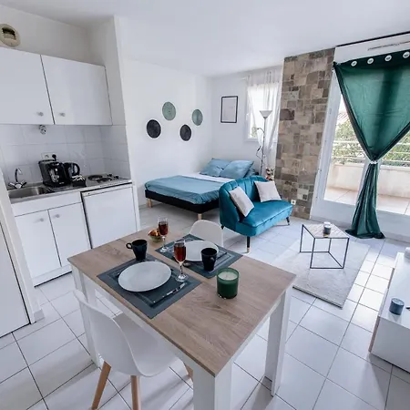 公寓 Jolie T2 De 30m2 Avec Terrasse Metro Timone A 5 Min