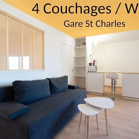 Fully Equipped 2 To 4 People St Charles Apartment Marseille