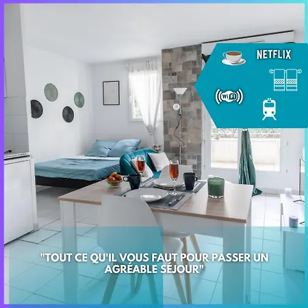 公寓 Jolie T2 De 30m2 Avec Terrasse Metro Timone A 5 Min