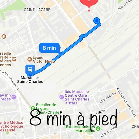 Gare Sncf Saint Charles, Center Apartment *